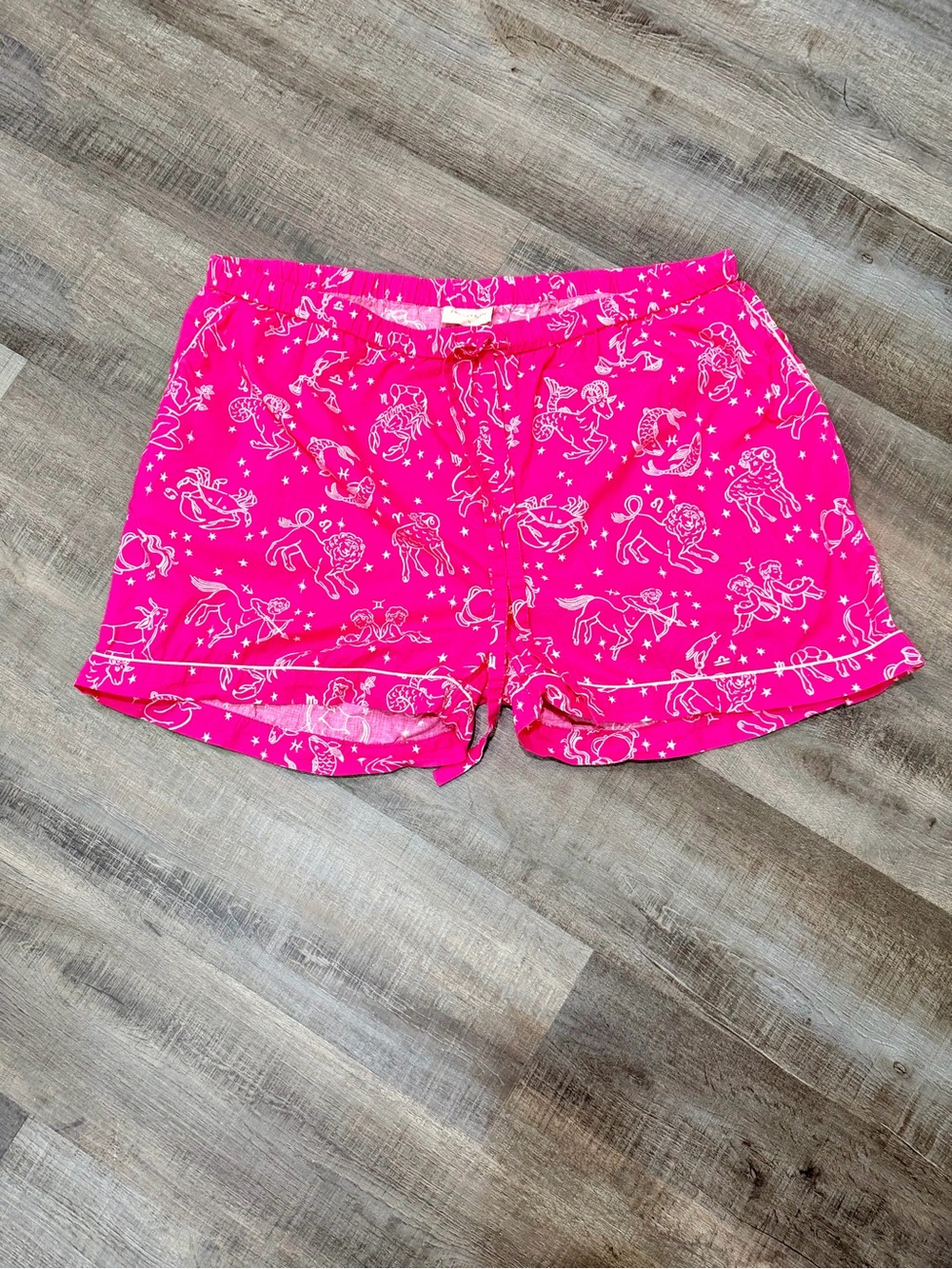 Printfresh Daily Horoscope Pajama Set Pink Zodiac Short Sleeve Shorts Women’s 1X - Picture 6 of 9